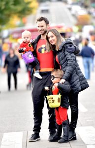 Nancy Treder/Kitsap News Group Photos
The Incredibles pose for a photo in Winslow Oct. 31 during the Hometown Halloween trick-or-treating event, which drew several thousand people dressed up in costumes.