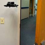 The small indoor drones can go down hallways and into tight spaces.