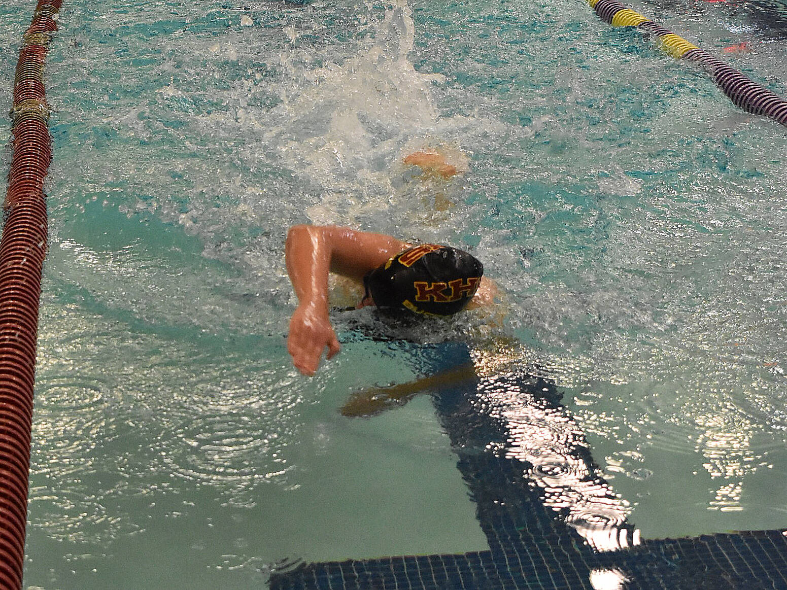 Lilia Manges scores nine points for Kingston in 2A.