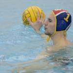Senior goalkeeper Michael Bannister waits to find an open pass after making a stop against a Newport attack.
