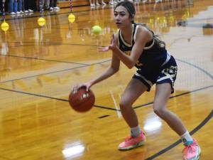 Nicholas Zeller-Singh/Kitsap News Group
Hannah Bounketh competes in the Blue & Gold skills challenge.