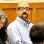 Elisha Meyer/Kitsap News Group Photos
Danie Jay Kelly Jr. stares at the camera while sitting by his attorneys.