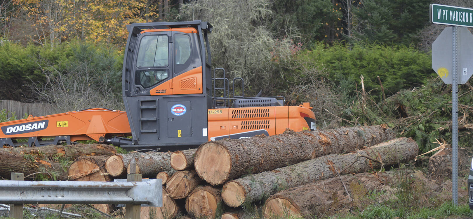 The state is building a roundabout to make traffic flow safer and smoother along Highway 305.
