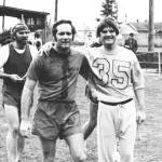 Miller and some cross-country runners.