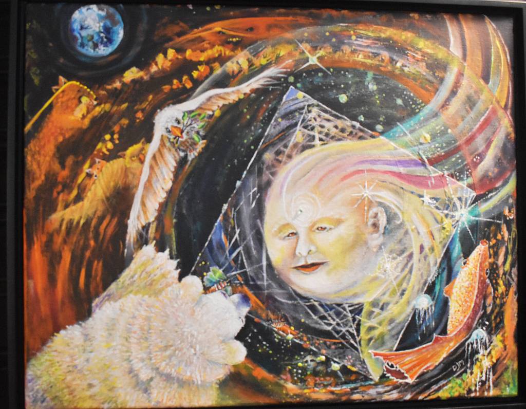 Deborah J. Milton exhibits her mixed media artwork.