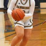 Jordan Gardner passes the ball during a fastbreak.