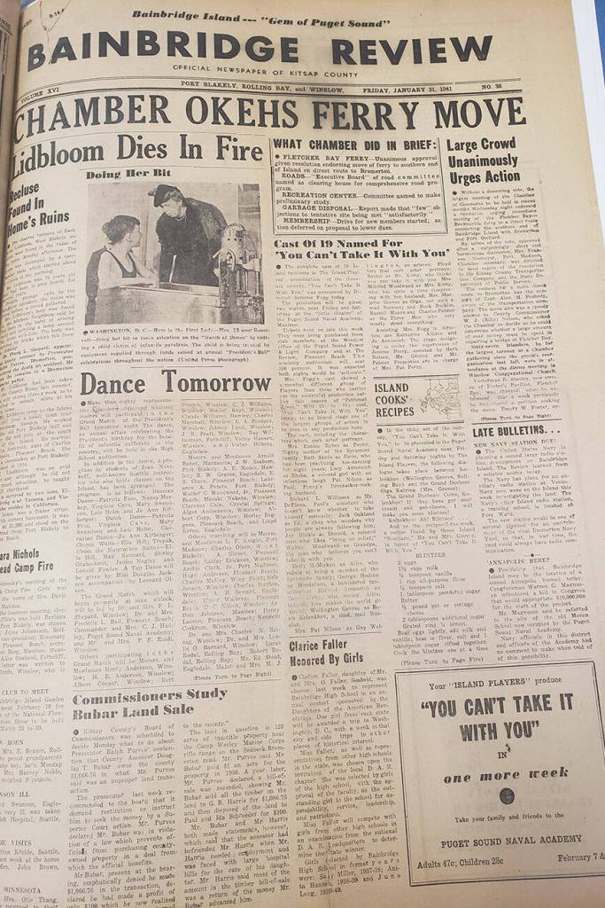 A BIR front page from 1941.