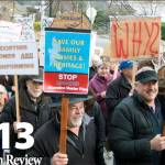 File Photos
People protest at Bainbridge Island City Hall over shoreline plan.