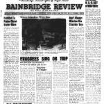 Japanese American evacuees sing on way to camp.