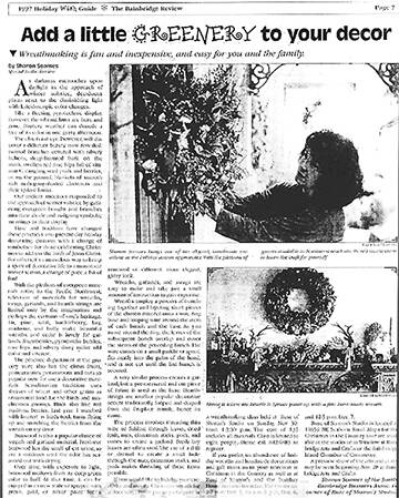 Rose of Sharons was featured in the paper.