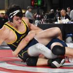 Nicholas Zeller-Singh/Kitsap News Group Photos
Garrett Goade finishes fourth in the 3A 175 bracket at state for Bainbridge.