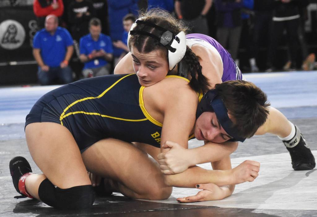 Natalie Noel looks to escape from bottom for Bainbridge.