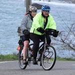 Nicholas Zeller-Singh/Kitsap News Group photos
Chilly Hilly riders bike along Manitou Beach.