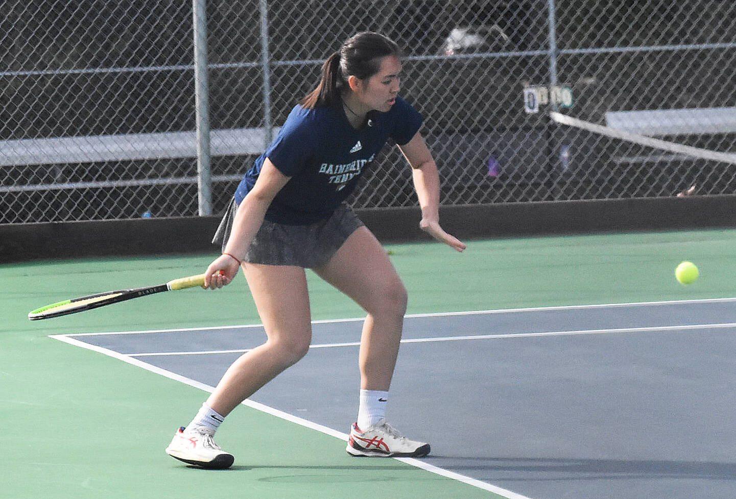 Spartan Izzy Wallin wins 6-3, 6-1 against Sequim.