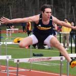 Nicholas Zeller-Singh/Kitsap News Group photos
Spartan Isaiah Beyer wins the 110 hurdles in 17.38.