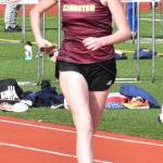 Kingstons Natalie Morse competes in the 4 x 200 relay.