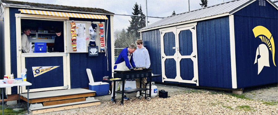 Boosters courtesy photo
The Bainbridge High School Baseball Boosters Club purchased a new shed and converted the old one into a permanent concession stand. Burgers, hot dogs, popcorn, candy and more are sold during home games. Funds go to the baseball program.