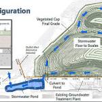 A drawing on how the site will be capped.