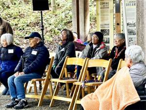 Peter Gammell/Kitsap News Group photos
The survivor group, which was small this year, watches the ceremony.