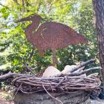 Molly Hetherwick/Kitsap News Group photos
The visage of a Great Blue Heron, complete with nest and eggs, decorates a mailbox on Lovell Avenue SW on Bainbridge Island.
