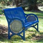 Molly Hetherwick/Kitsap News Group
A Tyler Moniz Project conversation bench in Hidden Cove Park on Bainbridge Island.