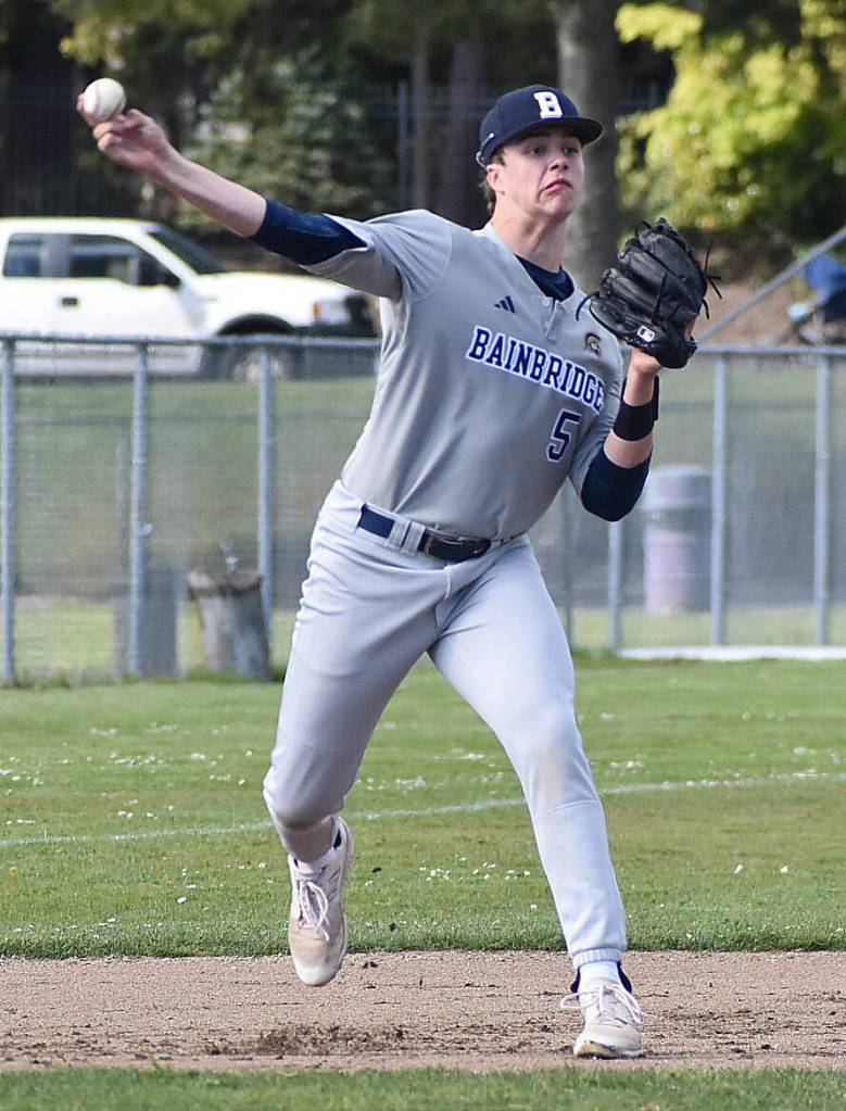 Spartan Trey Thompson scores two RBIs against North Kitsap.