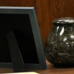 A urn containing the ashes of Hunter Schaap, brought by his mother before the court.