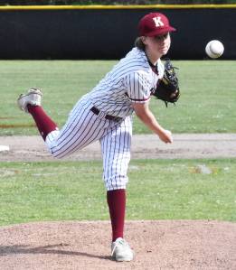 File Photos
Kingstons Jack Butler pitches against Evergreen.