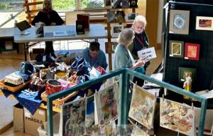 Peter Gammell/Kitsap News Group photos
The Bainbridge Artisan Resource Network had its first Spring Bazaar over the weekend, where participants in the makerspace had their pieces for sale. The event took the place of its annual Open House. Over 50 vendors sold items at the event.