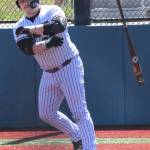 Buc Gavin Garner walks to first base.