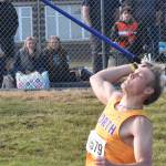 NKs Lincoln Gould throws the javelin.