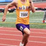 NKs Logan Sloman qualifies for the 100 meter final.