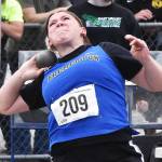 Bremertons Rylee Wheaton finishes second in the 2A girls shot put.