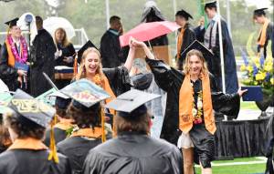 Nancy Treder/Kitsap News Group photos
Friends were in high spirits no matter what the weather, happy with their achievement.