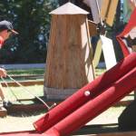 Putt-putt golf was a fun challenge  obstacles included a Rolling Stones-style mouth, a ferry, a lighthouse, a cannon and more.