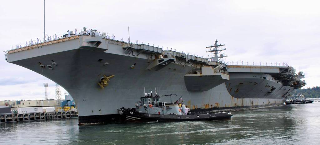 The USS Ronald Reagan.