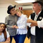 Island Theatre courtesy photos
The cast of Damn Ye Jack Slade rehearses for the festival.