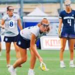 James family courtesy photos
Ainsley James controls the ball against Scotland.