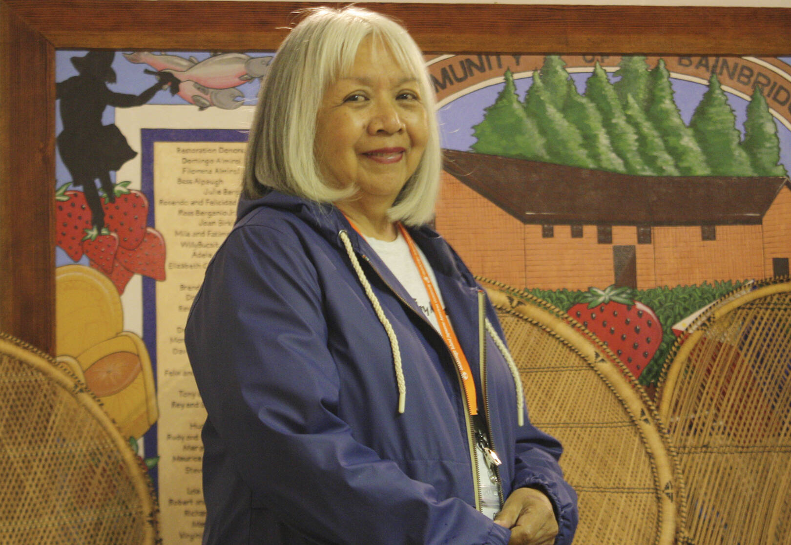 Gina Corpuz smiles while presenting her Indipino heritage.