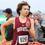 South Kitsap junior Isaac Benjamin takes second place in the 4A district race of the Westside Classic.