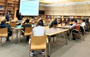 Molly Hetherwick/Kitsap News Group
The Nov. 6 meeting when the districts financial situation was explained.