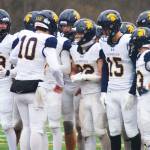 Nate Putman (10) and the Spartan offense didnt get much going against Anacortes, but the Bainbridge quarterback will be back next year as hes just a sophomore.