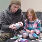 Hicks-Cook courtesy photos
Dad Casey Henrion and daughter Anabel play together.