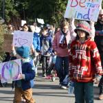 Molly Hetherwick/Kitsap News Group photos
Youth marched together, bundled up against the chilly day.