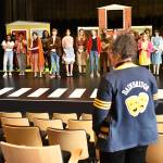 File photo
BHS theater teacher DArcy Clements speaking to the cast and crew before the show.