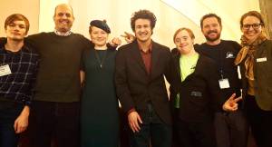 SCC courtesy photo
Brody Inslee, left, Sen. Drew Hanson, Grace Bonow, Garrett Kimzey, Matthew Borrevik, Cody Ogren and Morgan Houk.