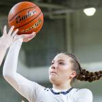 Daniel Phipps courtesy photos
Spartan Bella Ramirez puts up a shot against Woodland in the second round of the 2A girls state basketball tournament in Yakima March 5.