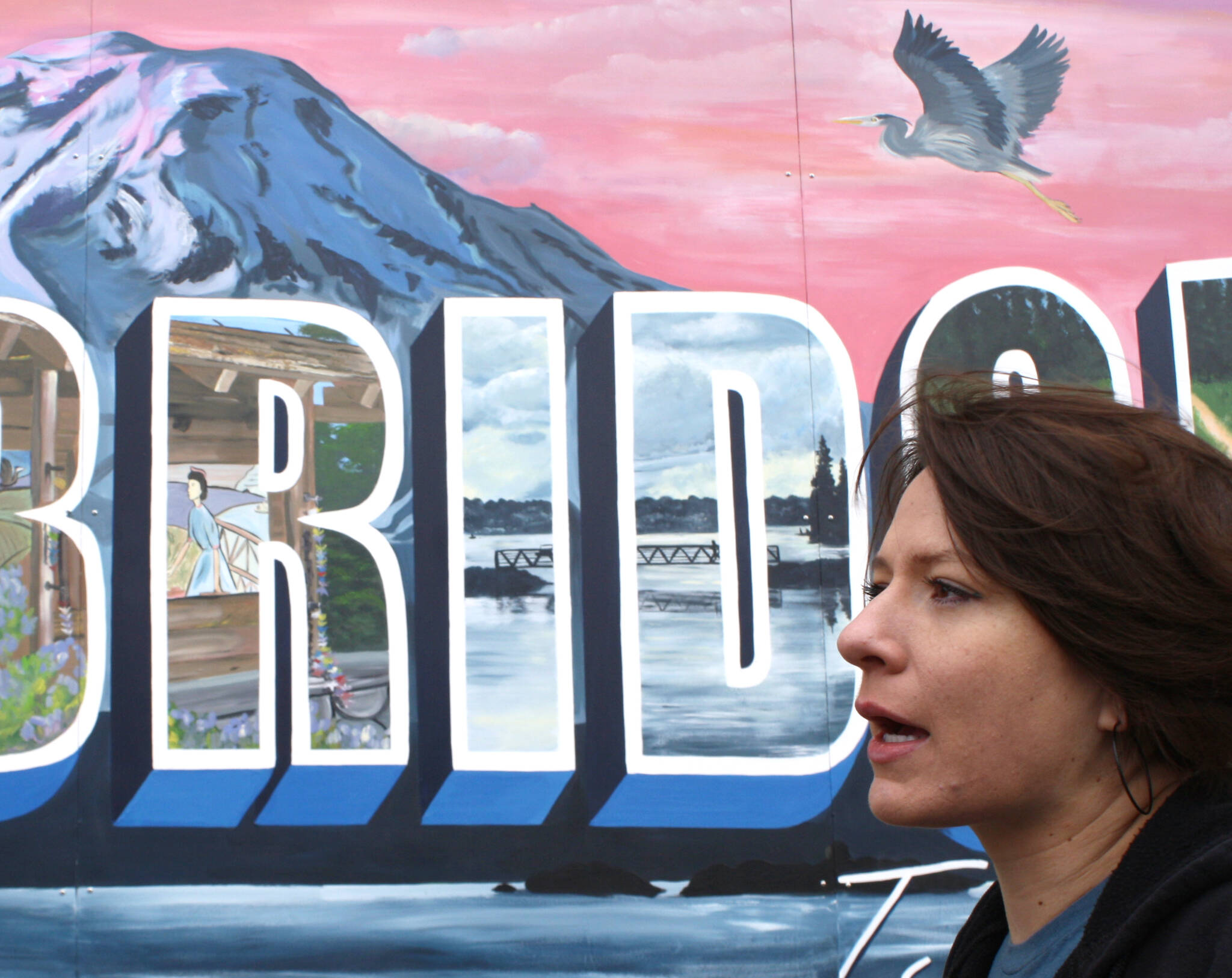 Artist Molly Brahmer discusses her process for creating the new mural on Winslow Way.