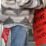 Many attendees brought signs.