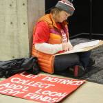 Molly Hetherwick/Kitsap News Group
Audience members like Christy Remedios submitted anonymous questions before the panel.